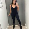 Dresowe dresy dla kobiet bez pleców kombinezon dla kobiet sportowy trening ubrania kobiety Fitness Odzież Gym Zestaw Bodysuit 24318