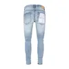 Designer Purple Brand Jeans für Männer Frauen Hosen lila Sommerloch Hight Qualität Stickerei Jean Denim Hosen Herren lila Jeans68ep