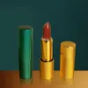 Empty Lipstick Tube Gold Green Lipstick Bottle 12.1mm DIY Super Luxurious Makeup Packaging Lip Balm Tube