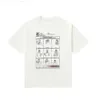Designer T-shirt wysoka wersja alfanumeryczna wycinana cyfrowa koszulka haftowa haft cyfrowy dla mężczyzn i Womendq5i