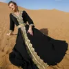 Abiti di abbigliamento etnico Pizzo Dubai Arabo Turchia Ramadan Abaya Caftano Caftano Vestido Eid Donne musulmane 2024 Abito ricamato Abaya Party