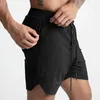 Gym Mens Quick-drying Training Shorts Men Sports Casual Clothing Fitness Workout Running Grid Compression Athletics Shorts 240306