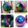 Decorative Figurines Stainless Steel Gazing Mirror Polished Shiny Sphere Reflective Garden Floating Pond Balls For Home Ornament Decoration