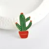 Broches Cactus guitare musique émail broches femmes hommes revers Badges sac à dos collier mode bijoux cadeaux pour enfants ami livraison gratuite