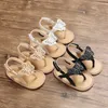 HBP Non-Brand Sommer günstige 0-1 Jahr Kleinkinder Wanderschuhe Kinder flache Flip-Flops Schmetterling Baby Mädchen Sandalen für Jungen Mädchen