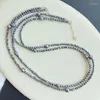 Hanger Kettingen Groothandel Terahertz Natuursteen Facet Kralen Sleutelbeen Ketting Energie Kristal Dames Mode-sieraden