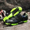 Schoenen Mannen Ademend ontluchtingswaterbestendige MTB Bike Mountain Comfortabele SPD Biking Road Speed Flat Sneakers Bicycle Cycle Shoes