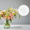 Vases 3pcs Flower Frog Stainless Steel Floral Insert Bouquet Arrangement Ring Spiral Stem Holder For Vase Home Decoration