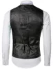 Gilet Paisley Flower Steampunk Suit Vest Uomo 2022 Classico scollo a V Slim Fit monopetto Gilet di flanella Mens Matrimonio Gilet Homme