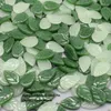 Charms 11x18mm 50pcs/Bag Green Glass Tree Leaves Leafs Beads Pendants For Jewelry Making Handmade Crafts Bracelet Earring