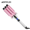 Irons 2020 Limited 3 Barrels Big Wave Professional Hair Curling Iron Automatic Perm Splint Curler Waver Curlers Rollers Styling Tools