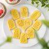 Baking Moulds Valentine's Day Flower Cookie Embosser Mold Rose Carnation Fondant Cake Decoration Wedding Biscuit Pressing Tools