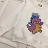 Brand baby hoodie Long sleeved child pullover Size 100-150 kids designer clothes Colored Dinosaur Pattern girls boys sweater 24Mar