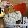 Kadınlar Vintage Tasarımcı Çoklu Pochette Cüzdan Çanta Çantaları Makyaj Telefon Tutucu Altın Metal Zincir Tutamak Matelasse Crossbody Omuz Çantaları OuoDoor Sacoche Sac 20cm