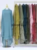 Etniska kläder Ramadan Khimar Abaya Saudiarabien Turkiet Islam Muslim Hijab klänning Bönkläder Abayas för kvinnor Kebaya Robe Femme