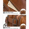 Wallets Men's Leather Briefcase Bag For Document Laptop S 14 Business Messenger Computer Totes