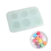 Rose Shaped lce Cube Mould 12 Grids Silicone Chocolate Pudding Molds Flower Grass Ice Cubes Tray Home Kitchen Baking Too TH1331