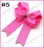 Hair Accessories 2024 Est 120pcs 5''-6'' Rhinestone Cheerleading Bows Sparkles Cute Cheer