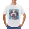 Tanques masculinos Lagotto Romagnolo Pintura de arte fina T-shirt de manga curta Tee Plain Plus Sizes Roupas estéticas Camisetas de peso pesado para