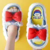 Slippers nieuwe vrouwen linnen slippers bowknot bovenste zomer