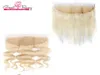 Remy Human Hair Blonde Closure Body Wave Brazilian 613 Honey Ear to Ear Lace Frontal Human Hair Straight Greatremy Factory Outlet49610546