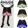 Rhude Shorts Summer American Quad Pants Designer Shorts Loose Quick-Torking Movement Basketball Pants and Running Pants Casual Shorts Monogram Print Men Shorts