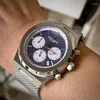 Relógios de pulso Sapphire Crystal VK63 Men's Homenagem Relógio Código de Tempo À Prova D 'Água 5Bar 316L Aço Inoxidável Vintage