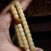 Brin Haut de Gamme.Bracelet Original en perles de bouddha à racine écologique, 108 graines de vieillissement pour hommes et femmes