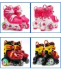 Chaussures en ligne rouleaux rouleaux Chaussures enfants pour jeunes filles baskets avec 4 roues gamin débutant débutant 4 roues chaussures de protection du matériel de protection cadeau