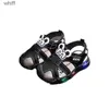 Sandals Kid Shoes Boys/Girls LED Illuminated Sandals 2023 Summer New Breathable Baby Shoes Girl Soft Sole Lightweight Beach Shoe C24318