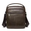 Sac de luxe hommes épaule pour cuir de vache petit messager hommes véritable bandoulière hommes sacs sac à main