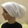 Roupas étnicas Wearable Seasons Mulheres Turbante Chapéu Cor Sólida Tubo Longo Cap Árabe Islâmico Muçulmano Moda Bottoming