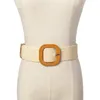 Belts Retro Knit Waistline Ladies Smooth Buckle Belt Woven Female Hand-Woven