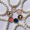 Collari per cani Collana di perle per animali domestici carina Ciondolo con stella di lusso e luna Collare per gatti Gattino regolabile con fiocco rotondo Accessori per chihuahua