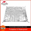 Mat Naturehike Ground Mat Camping Aluminium Folie Sovmatta Isolerande termisk vattentät matta vikbar ultralätt golvmatta