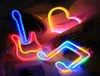 Nattljus Neon Guitar Light Wall Hanging Sign For Kids Room Home Party Bar Bröllopsdekoration Julgåva Lampnatt LightSni8956709