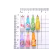 Wholesale 10Pcs Pack 10x37mm Classic Korean Drink Bottle Pendant Fashion Resin Pendant For Making Keychain DIY Gifts Accessories YFA2011