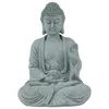 Estatuetas decorativas sentado buda resina estátua budismo desktop colecionável decoração artesanato estatueta pedra efeito zen para casa jardim