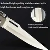 Tactical Knives AK47 Shaped Pocket Tactical Folding Knives Wood Handle Stainless Steel Camping Outdoor Survival Knife EDC Tool With LED LightL2403