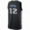 Mens jeugd Ja Morant basketbal Jersey Mike Bibby zwart Desmond Bane Jaren Jackson Jr City 2023 2024 Derrick Kids Rose Teal retro shirt 10 12 23