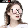 Sonnenbrille von Frauen Myopia Polarisiertes Objektiv mit Diopter Ladies Fahrer Brille UV Brand Designer Übergroße Retro -Sonnenbrille240403