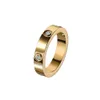 Parafuso, carter anéis de unha aço inoxidável parafuso cruzado anel de zircão com seis diamantes para casais anel de unha cheia tempo de design pequeno tempo