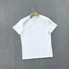 Camisetas para hombre La tela es suave y transpirable Camiseta de manga corta con cuello redondo de seda de morera de algodón fino