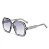 Sonnenbrille mit großem Rahmen für Frauen, Ozean-Süßigkeitsfarbe, Modetrend, Anti-UV400-Brille, Straßenschießen 2024