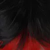 Peruki pokazują Rock !! Crow Guren Cosplay Peruka Krótka Czerwona Czerwone grzywki Mieszane ciepło odporne na syntetyczne włosy Halloween Party + Wig Cap