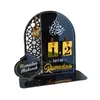 Décoration de fête DIY Ramadan compte à rebours calendrier cadeaux acrylique miroir numéro islamique Mubarak remplacement décor Base de avec J0D7