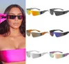 Solglasögon mode liten rektangel sommar UV400 Eyewear 2022 Est Trendy Women Men Rimless Cycling Retro Sun Glasses Shadessunglass5342713