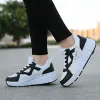 Сапоги 2 колеса детские роликовые кроссовки Deform Shoes Flying Parkour Roller Shoes Casual Randers Снительные деформационные кроссовки