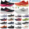Casual Shoes Designer Brooks Launch 9 Running Shoes Men for Women Ghost Hyperion Tempo Triple Black White Grey Orange Trainers Glycerin Cascadia