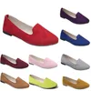 Sapatos casuais femininos confortáveis treinador laranja preto vermelho amarelo roxo verde pêssego roxo rosa tênis ao ar livre tendências senhoras deslizamento plano trabalho sapato de maternidade B029